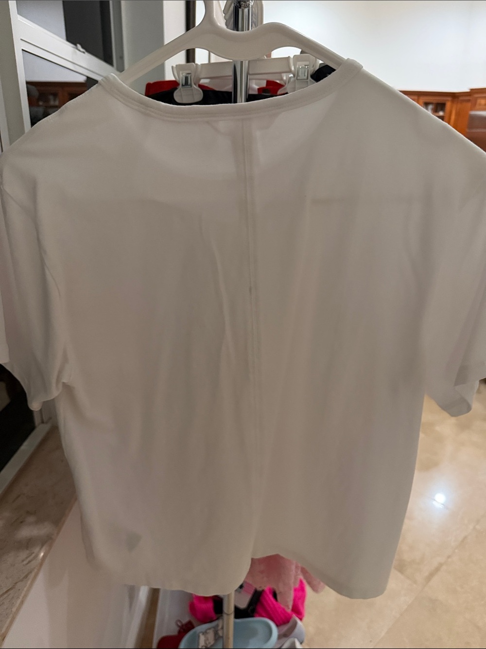 Athleta Men’s White Crewneck Short Sleeve Tee - Picture 3 of 3